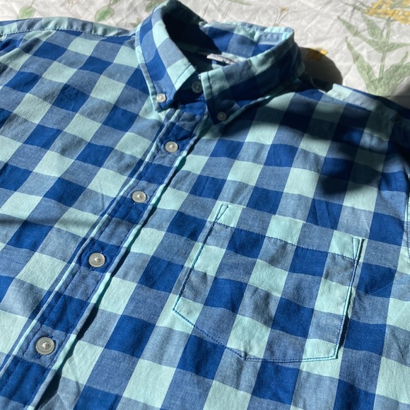 Sonoma XL Blue Checkered Short Sleeve Button Down - Picture 3 of 8